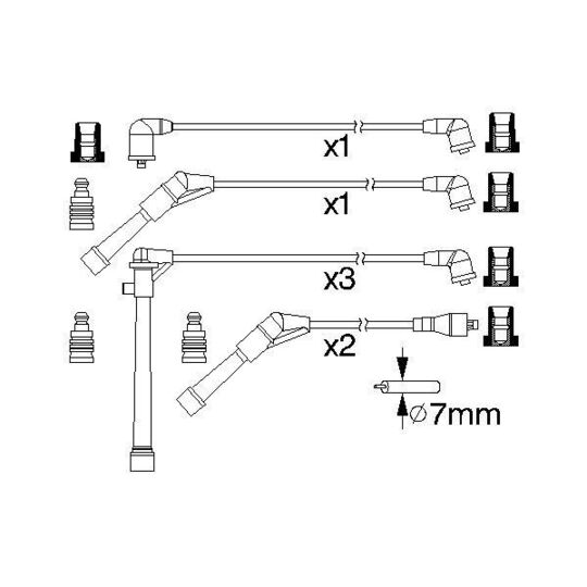0 986 357 174 - Ignition Cable Kit 