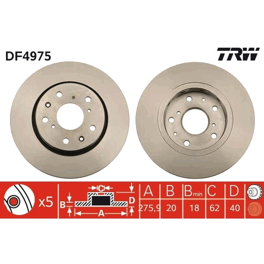 DF4975 - Brake Disc 