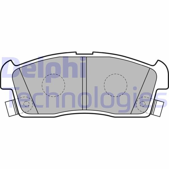 LP2258 - Brake Pad Set, disc brake 