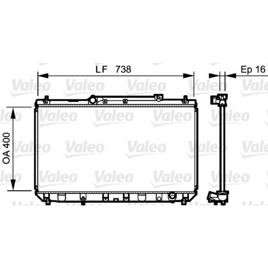 734488 - Radiator, engine cooling 