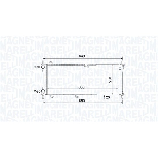 350213814000 - Radiator, engine cooling 