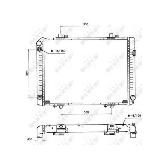 58208 - Radiator, engine cooling 