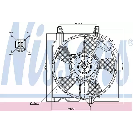 85282 - Fan, A/C condenser 