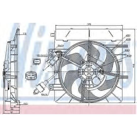 85307 - Fan, radiator 