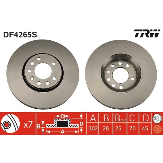 DF4265S - Brake Disc 