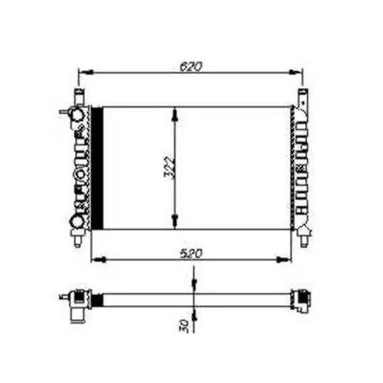 54702 - Radiator, engine cooling 