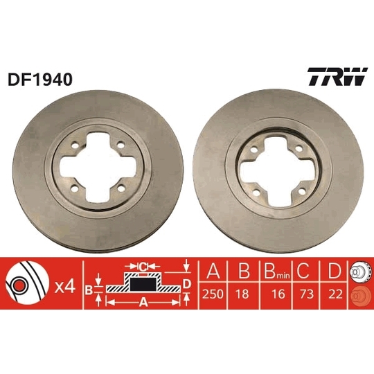 DF1940 - Brake Disc 