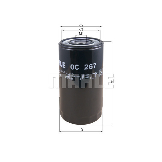 OC 267 - Oil filter 