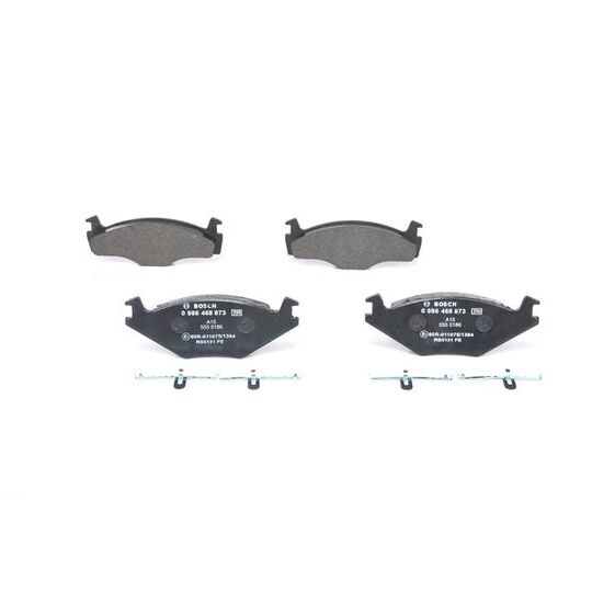 0 986 468 873 - Brake Pad Set, disc brake 