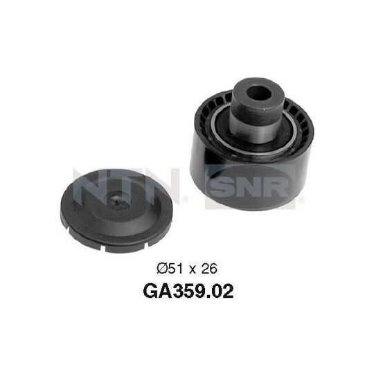 GA359.02 - Deflection/Guide Pulley, v-ribbed belt 