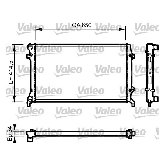 735120 - Radiator, engine cooling 