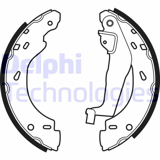 LS1910 - Brake Shoe Set 