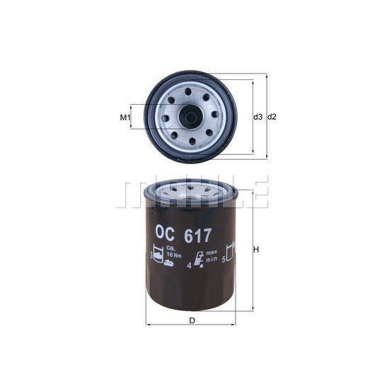 OC 617 - Oil filter 