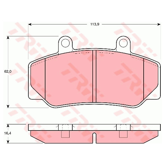 GDB970 - Brake Pad Set, disc brake 