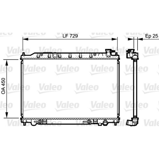 735204 - Radiaator, mootorijahutus 