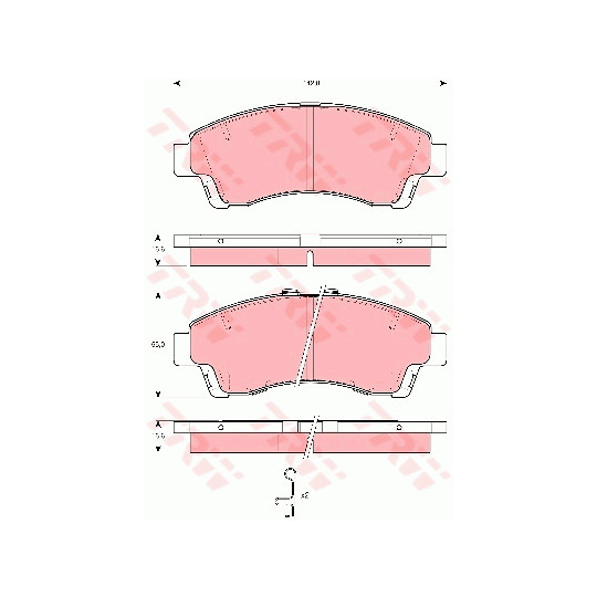 GDB3321 - Brake Pad Set, disc brake 