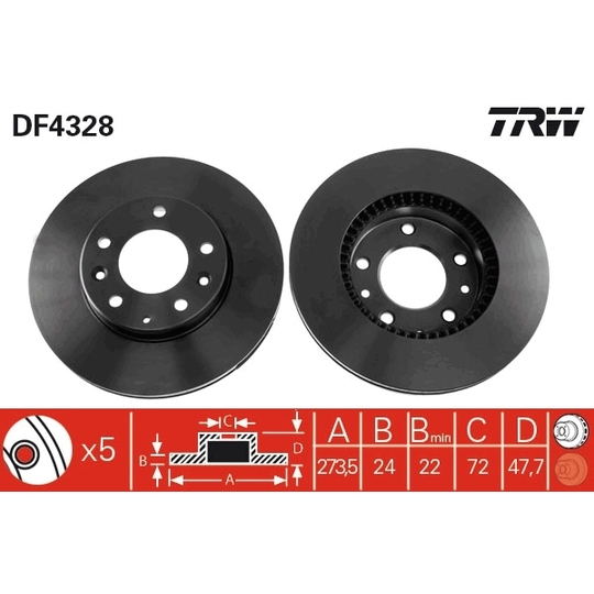 DF4328 - Brake Disc 