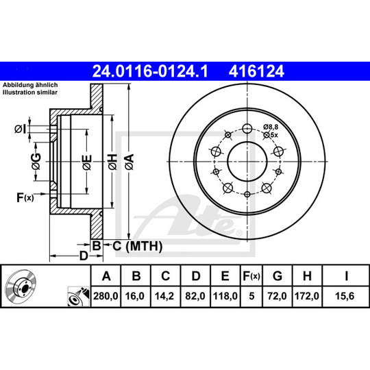 24.0116-0124.1 - Brake Disc 