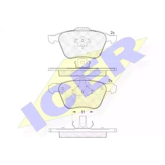 181551 - Brake Pad Set, disc brake 