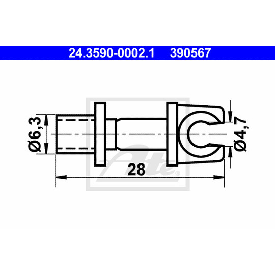 24.3590-0002.1 - Holder, brake lines 