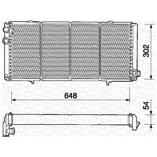 350213335000 - Radiaator, mootorijahutus 