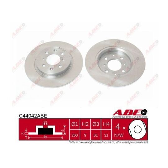 C44042ABE - Brake Disc 