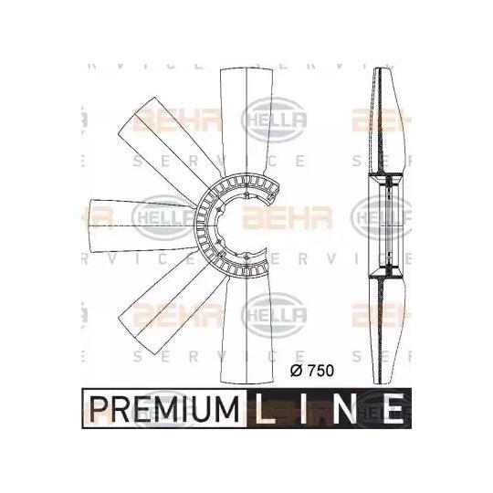 8MV 376 733-161 - Fan Wheel, engine cooling 