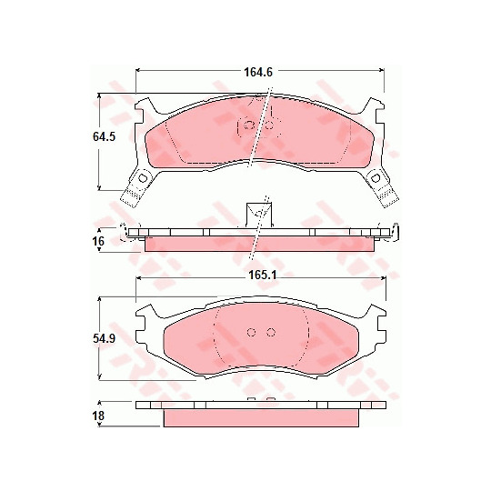 GDB1158 - Brake Pad Set, disc brake 