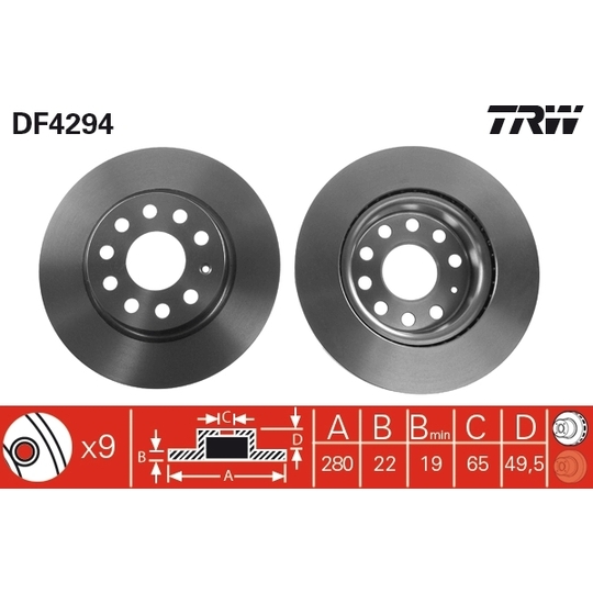 DF4294 - Brake Disc 