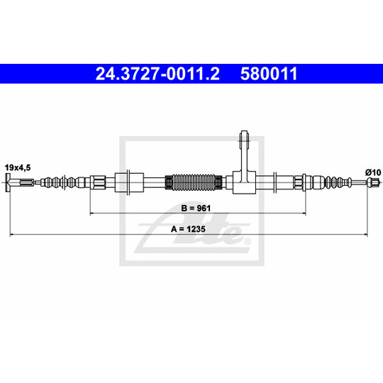 24.3727-0011.2 - Cable, parking brake 