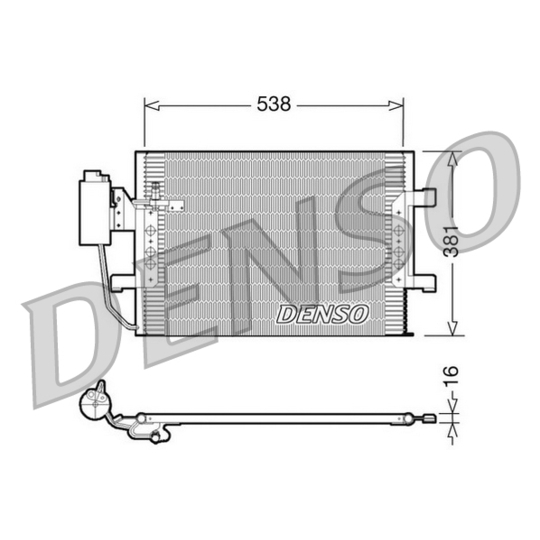 DCN17025 - Condenser, air conditioning 