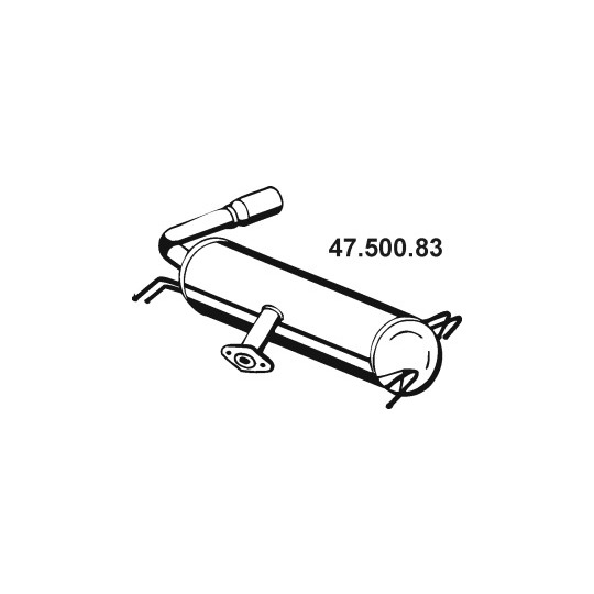 47.500.83 - Bakre ljuddämpare 