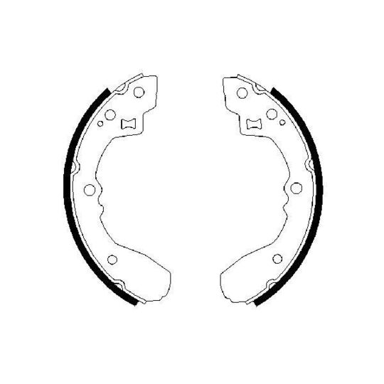 0 986 487 189 - Brake Shoe Set 