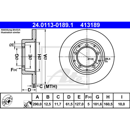 24.0113-0189.1 - Brake Disc 