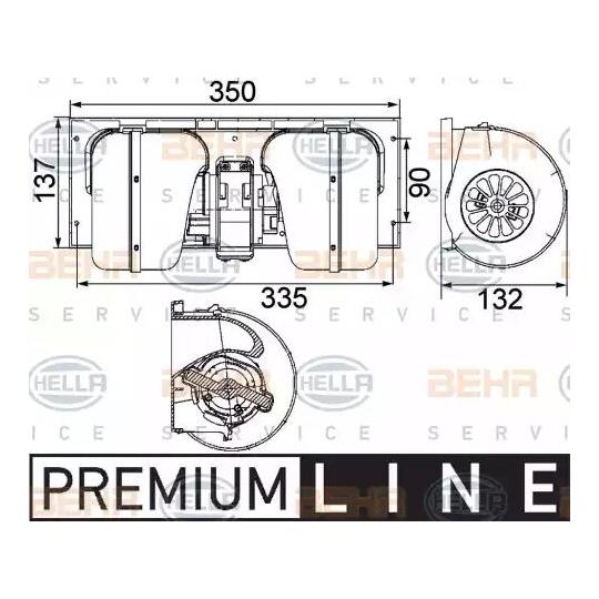 8EW 351 024-491 - Interior Blower 