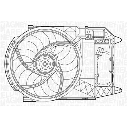 069422280010 - Fan, radiator 