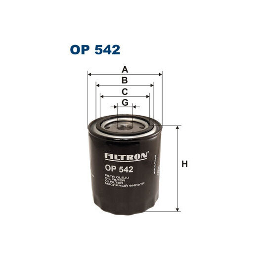 OP 542 - Oil filter 