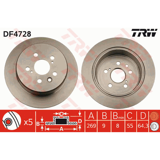 DF4728 - Brake Disc 