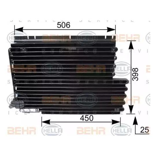 8FC 351 035-301 - Condenser, air conditioning 
