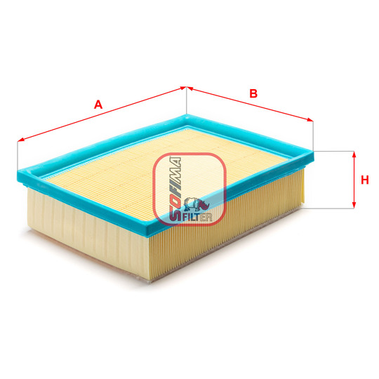 S 3254 A - Air filter 