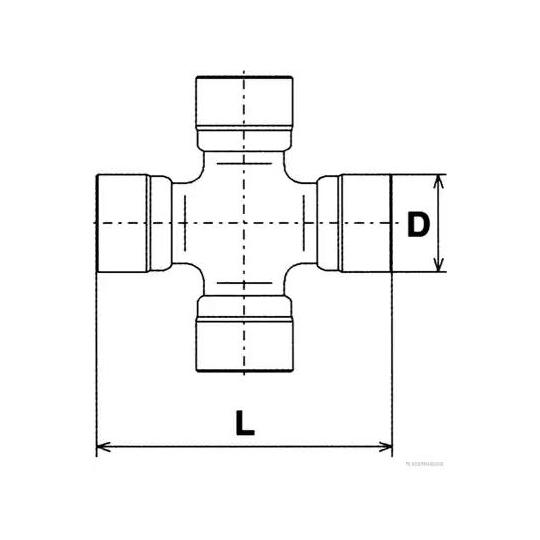 J2925011 - Led, kardanaxel 