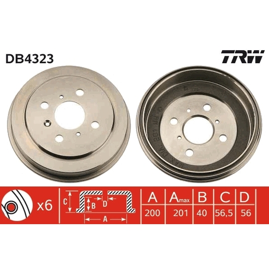 DB4323 - Brake Drum 