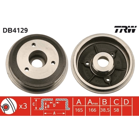 DB4129 - Brake Drum 