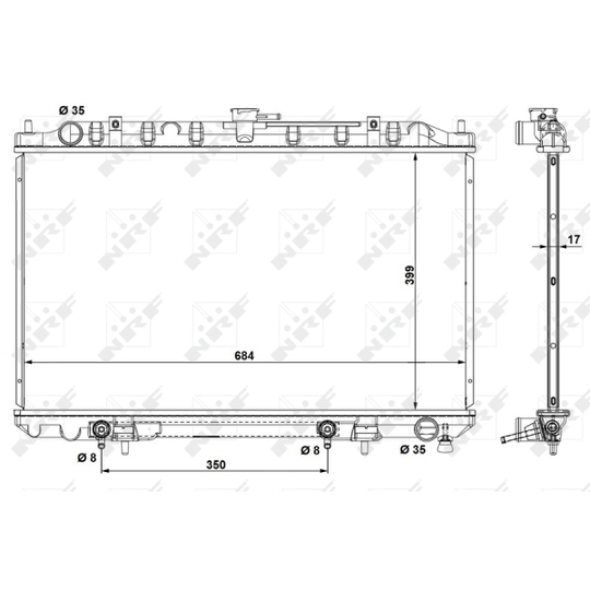 53693 - Radiator, engine cooling 