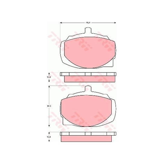 GDB333 - Brake Pad Set, disc brake 