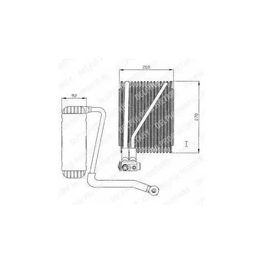 TSP0525146 - Evaporator, air conditioning 