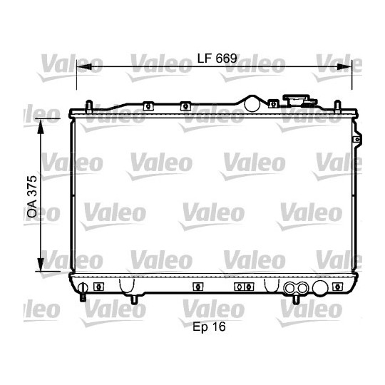 734256 - Radiaator, mootorijahutus 