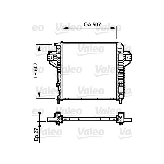 735221 - Radiator, engine cooling 