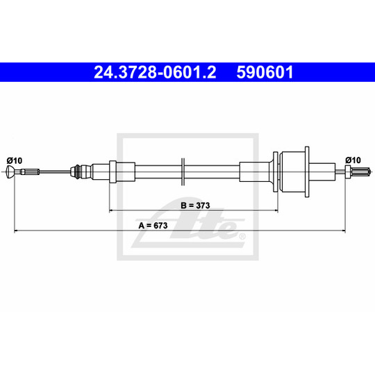 24.3728-0601.2 - Clutch Cable 