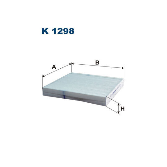 K 1298 - Filter, interior air 